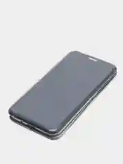 Темно-синий чехол книжка Samsung Galaxy A01, Самсунг Галакси А01