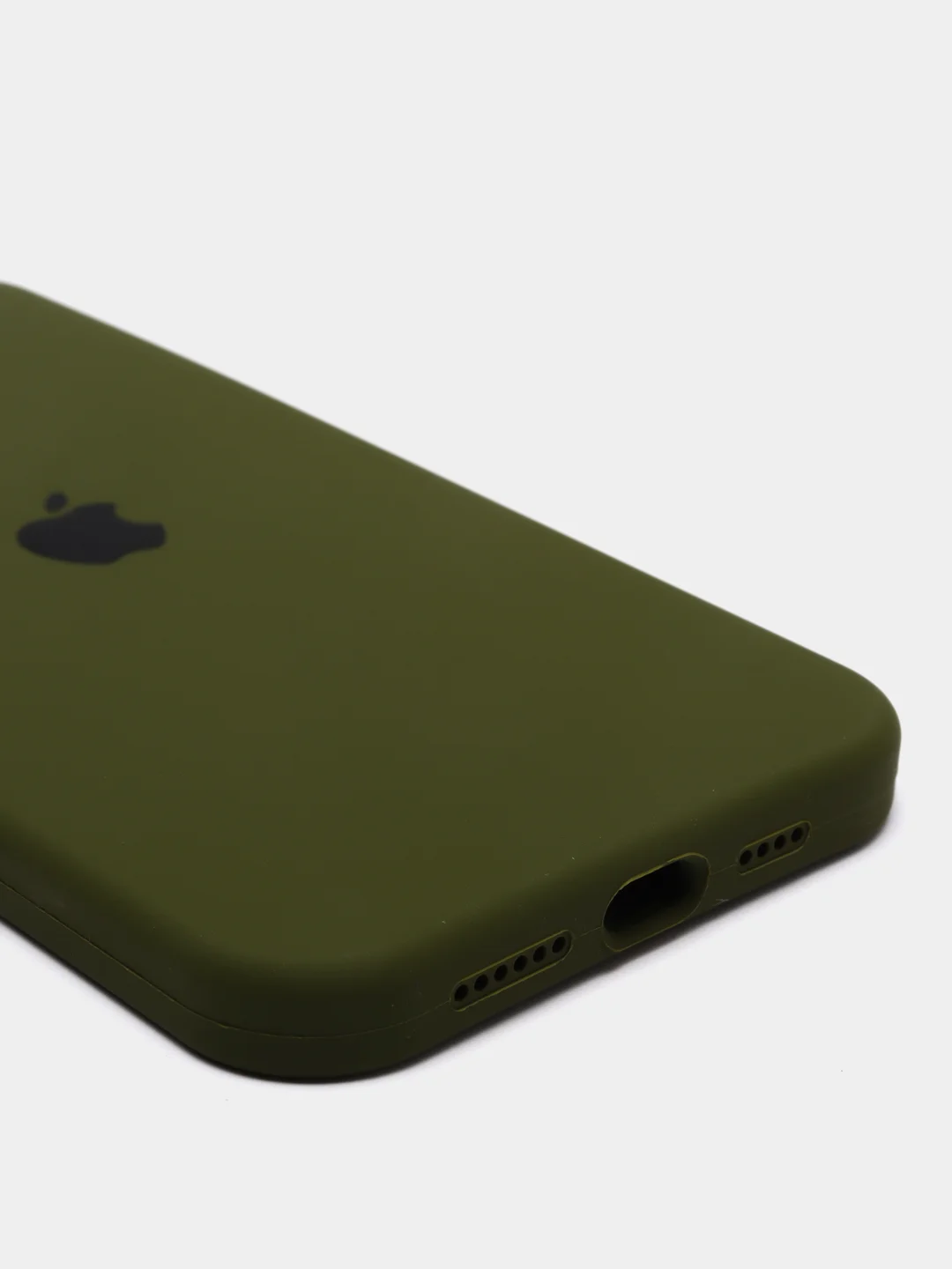 Оливковый чехол для iPhone 12 PRO MAX, с бархатом внутри