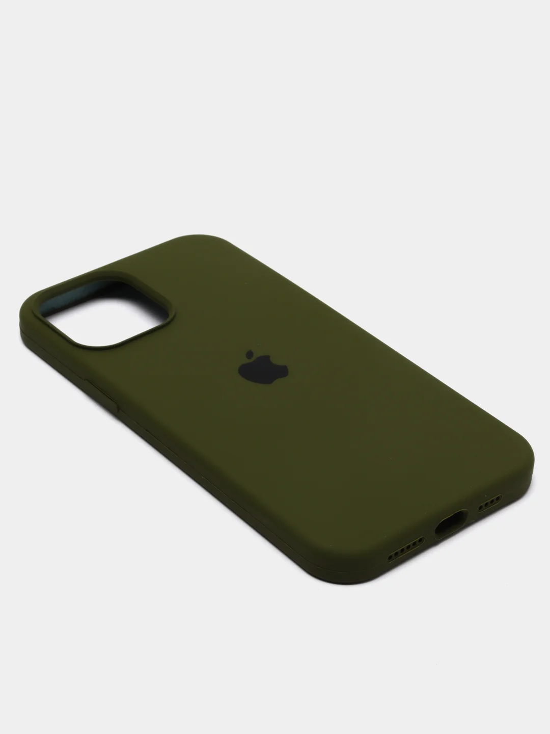 Оливковый чехол для iPhone 12 PRO MAX, с бархатом внутри