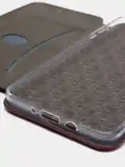 Бордовый чехол книжка, флип Samsung J7 2016