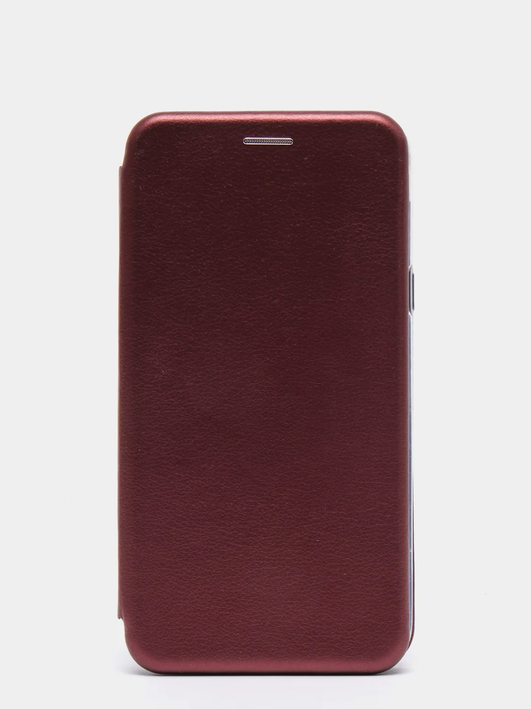 Бордовый чехол книжка, флип Samsung J7 2016
