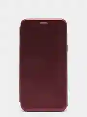 Бордовый чехол книжка, флип Samsung J7 2016