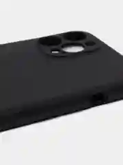 Черный чехол с бархатом внутри и вырезами под защиты камеры IPHONE 12 PRO MAX