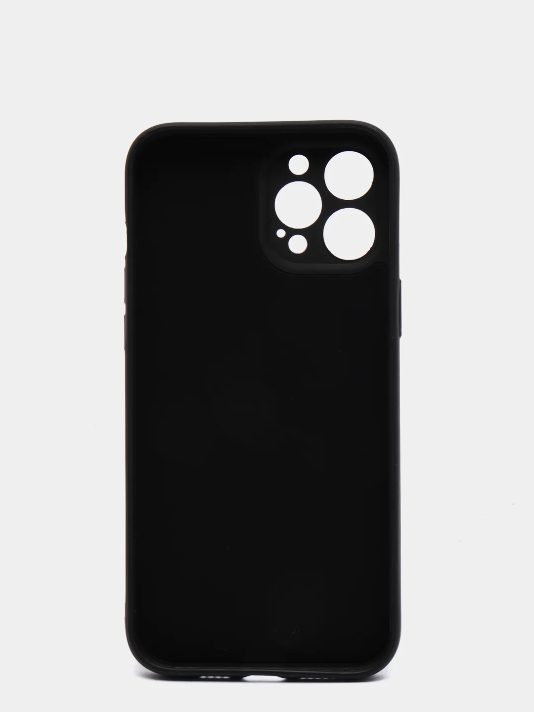 Черный чехол с бархатом внутри и вырезами под защиты камеры IPHONE 12 PRO MAX