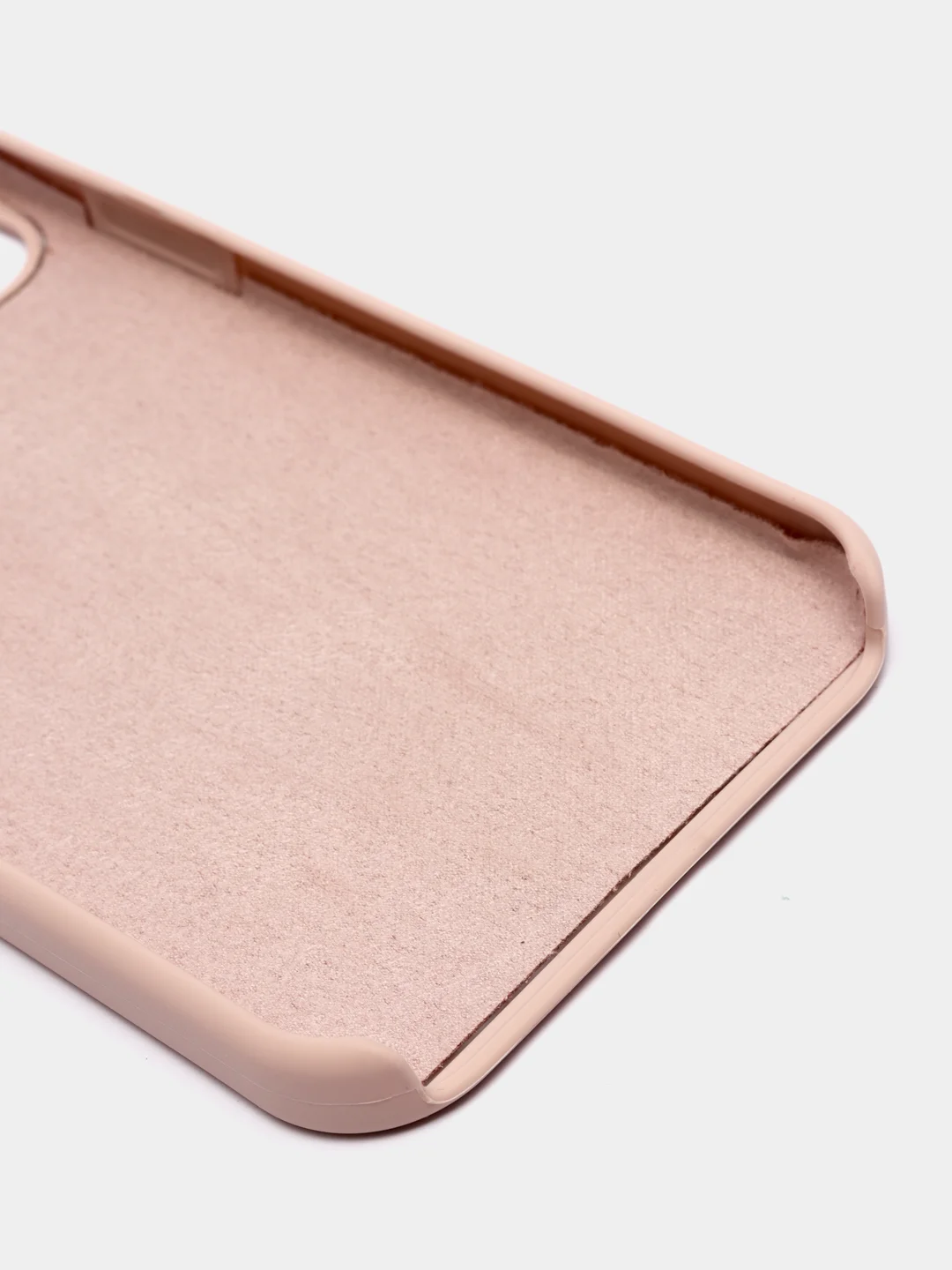 Светло-бежевый чехол для iPhone 12 PRO MAX, с бархатом внутри