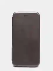 Серый чехол книжка Samsung J8 2018