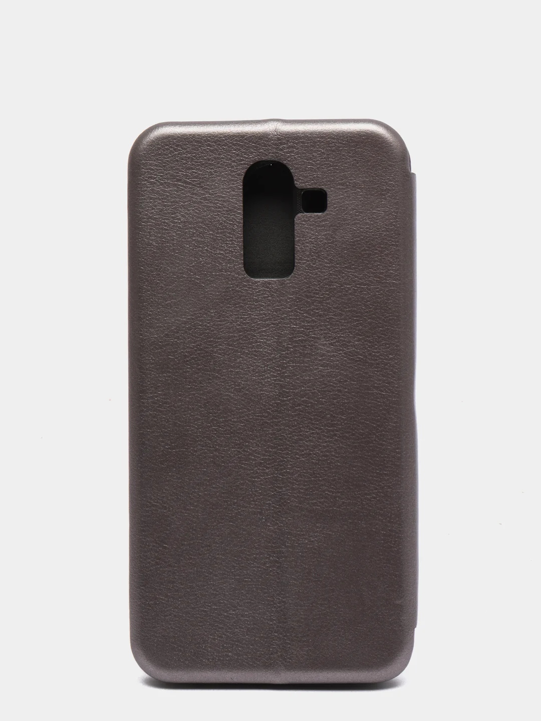 Серый чехол книжка Samsung J8 2018