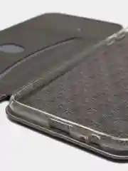 Серый чехол книжка Samsung J8 2018