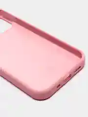 Розовый чехол не пачкающийся, с бархатом внутри IPHONE 12 MINI