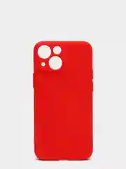 Красный чехол с вырезами для защиты камеры и бархатом внутри iPhone 13 mini