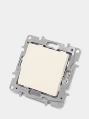 Выключатель Etika IP20 672301 / 672302, одна или двух-клавишный, слоновая кость