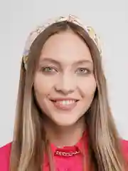 Бежевый меланж ободок