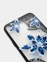 Синий меланж чехол для Samsung J6 2018