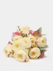 Молочный искуственные цветы камелии, пионы