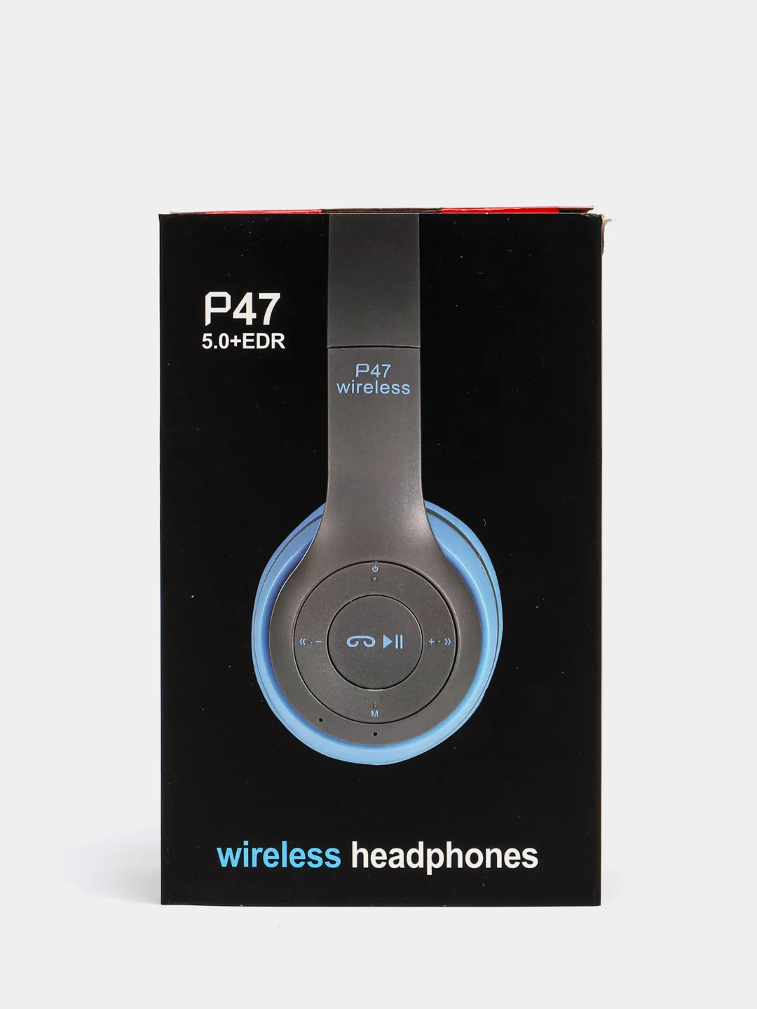 Синий беспроводные блютуз наушники P47 Wireless