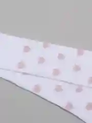 Детские колготки, белые/розовые сердца