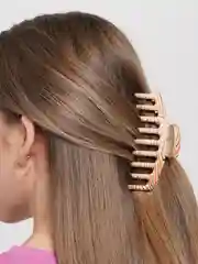 Песочный хаки каучуковый краб для волос