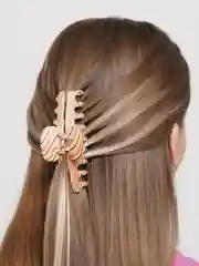 Песочный хаки каучуковый краб для волос