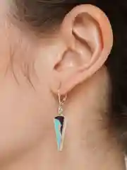 Белый серьги бижутерные, разные виды