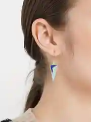 Белый серьги бижутерные, разные виды