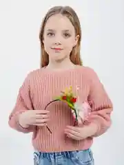 Кораллово-розовый ободки РУЧНОЙ РАБОТЫ