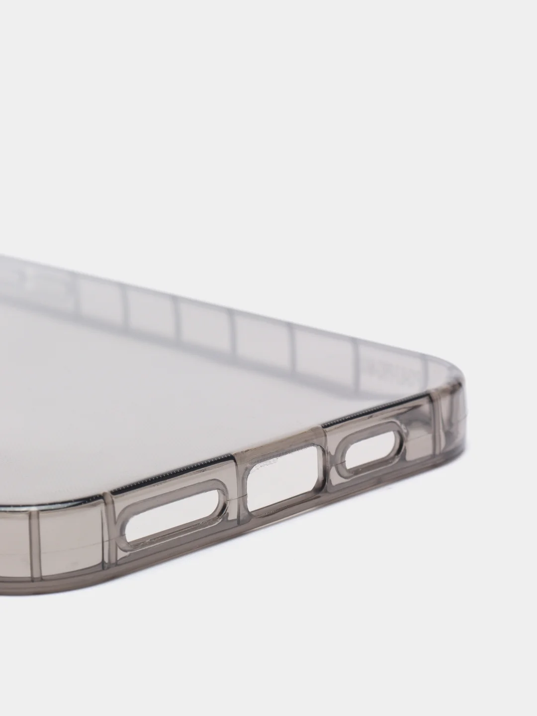 Прозрачный темный противоударный чехол для iPhone 11/12/13 pro,promax силиконовый