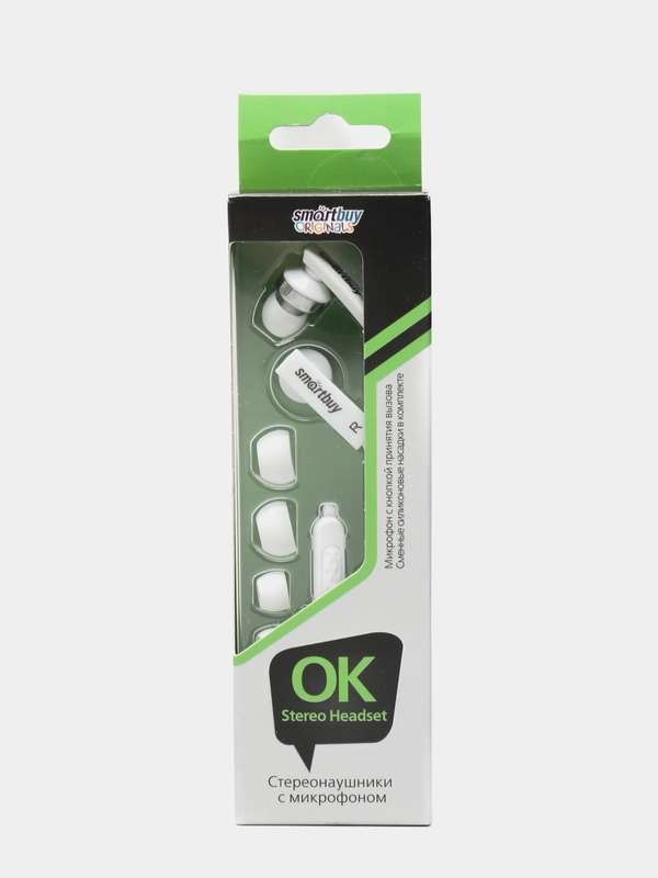Внутриканальные наушники SmartBuy OK, с микрофоном