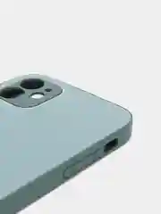 Тёмно-зелёный чехол силиконовый со стеклянной панелью для iPhone 11