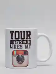 Кружка CoolPodarok Your boyfriend likes my instagram