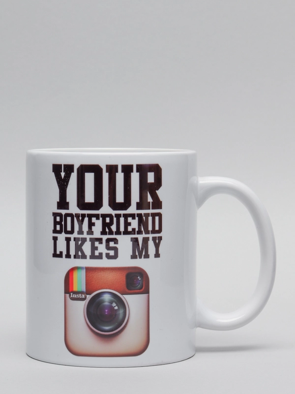 Кружка CoolPodarok Your boyfriend likes my instagram