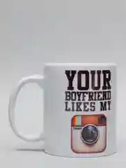 Кружка CoolPodarok Your boyfriend likes my instagram