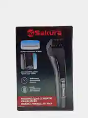Черный машинка для стрижки волос Sakura SA-5178BL, Li-Ion аккумулятор, USB зарядка