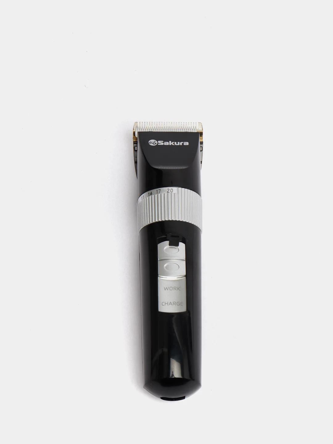 Черный машинка для стрижки волос Sakura SA-5177BK, 2 гребня
