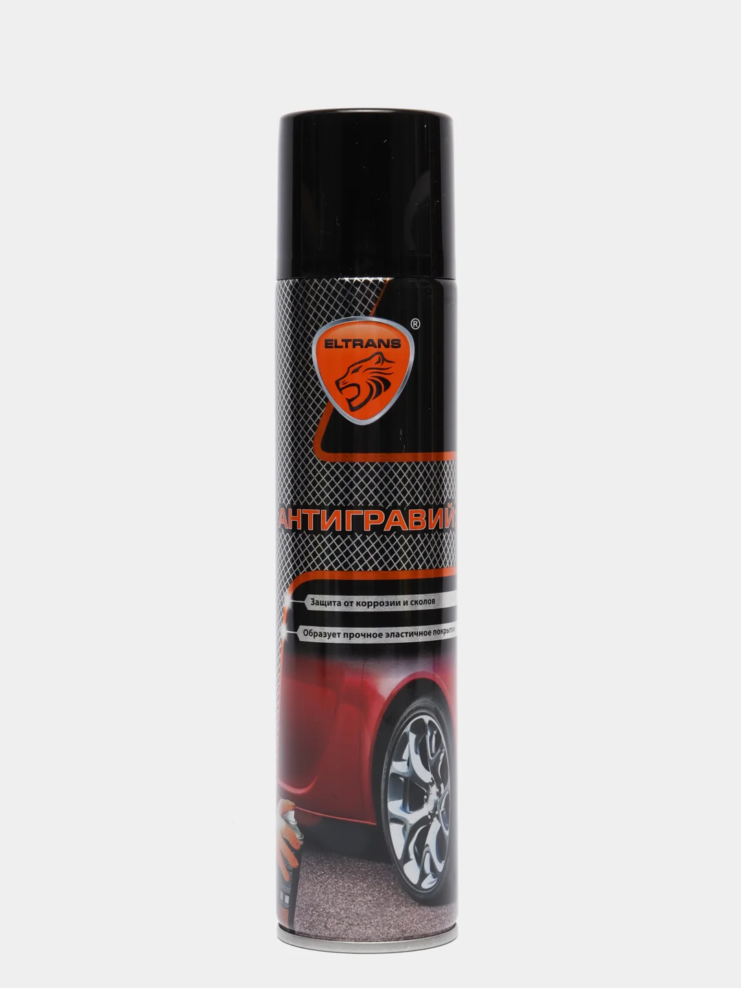 Черный автомобильный аэрозоль "Антигравий" Eltrans
