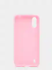 Розовый чехол Samsung Galaxy A01 / M01 / Самсунг Галакси А01 / М01 силиконовый цветной матовый