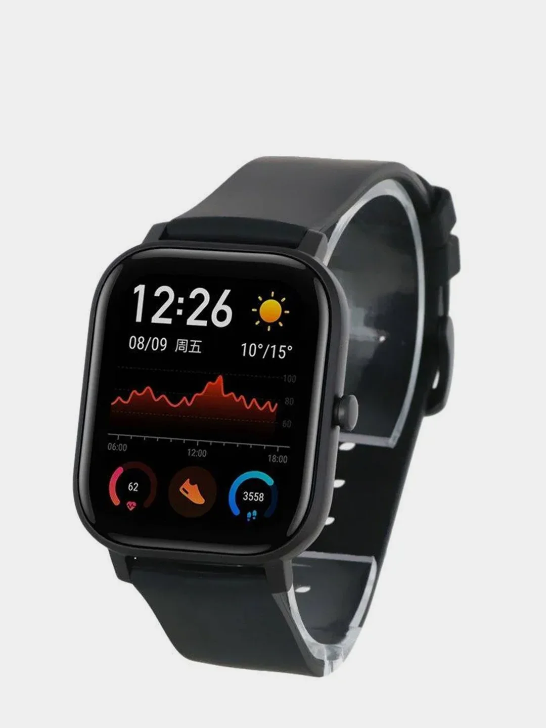 Черный умные часы Xiaomi Amazfit GTS, сенсорные, водонепроницаемые