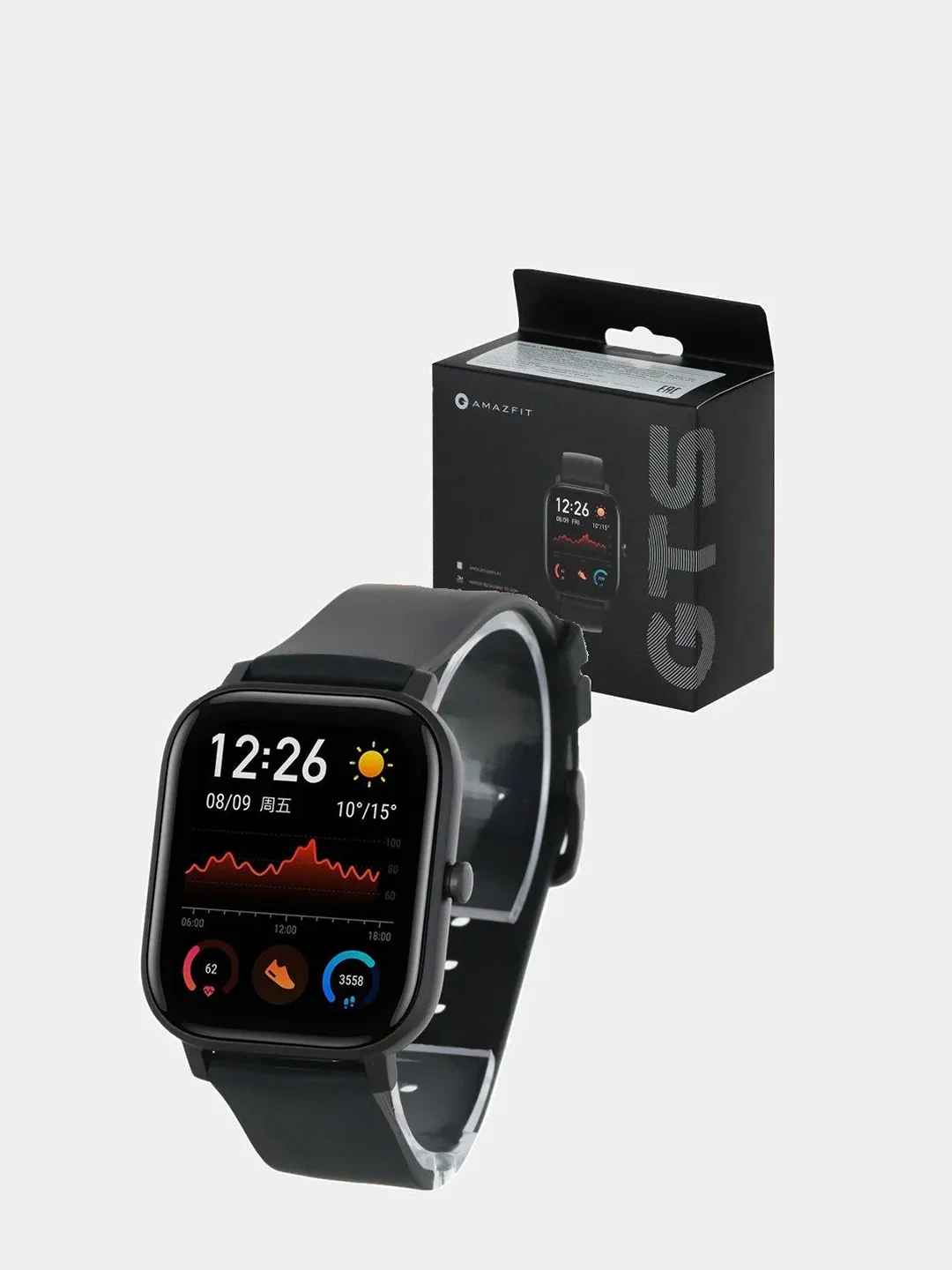 Черный умные часы Xiaomi Amazfit GTS, сенсорные, водонепроницаемые