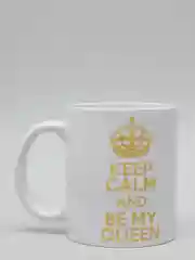 Кружка CoolPodarok Keep calm and be my queen (успокойся и будь моей королевой