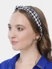 Серый меланж женская повязка на голову