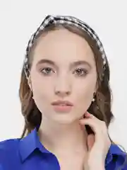 Серый меланж женская повязка на голову