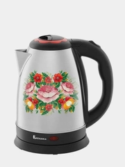 Чайник электрический "Василиса" ВА-1010 Жостово, нержавеющая сталь