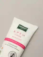 Крем для рук Domix "С ромашкой и тысячелистником", питательный, наносеребро, 100 мл