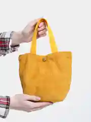 Белый женская вельветовая сумка шоппер "Мини", 4 цвета