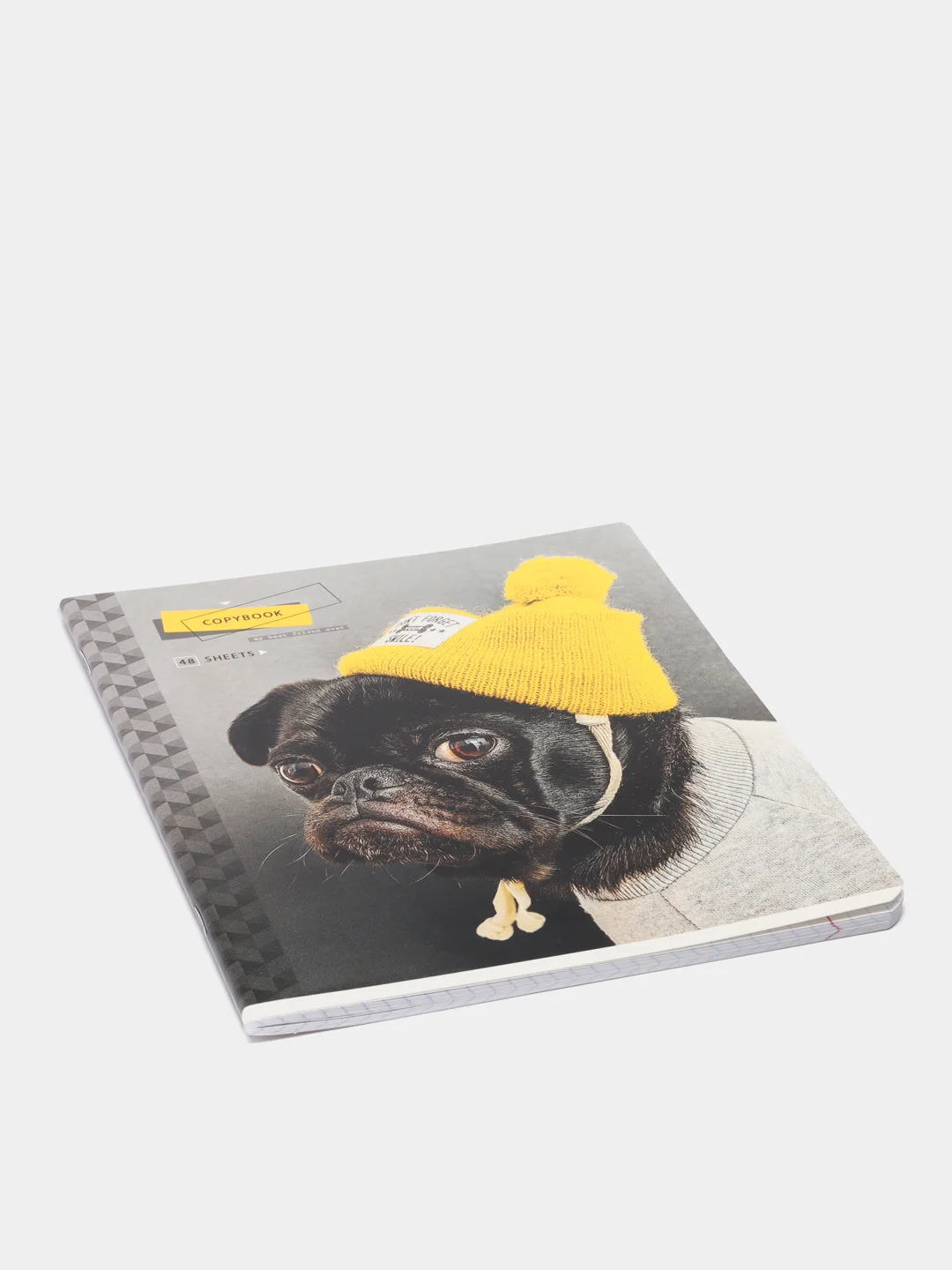 Желтый тетрадь ArtSpace "Питомцы. Pug", 48 листов, А5, клетка