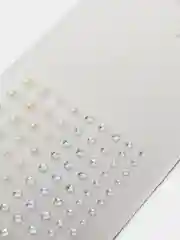 Серебряный стразы для лица и макияжа