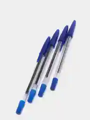Набор шариковых ручек СТАММ "Офис", синие, 0,7-1 мм, 4 штуки