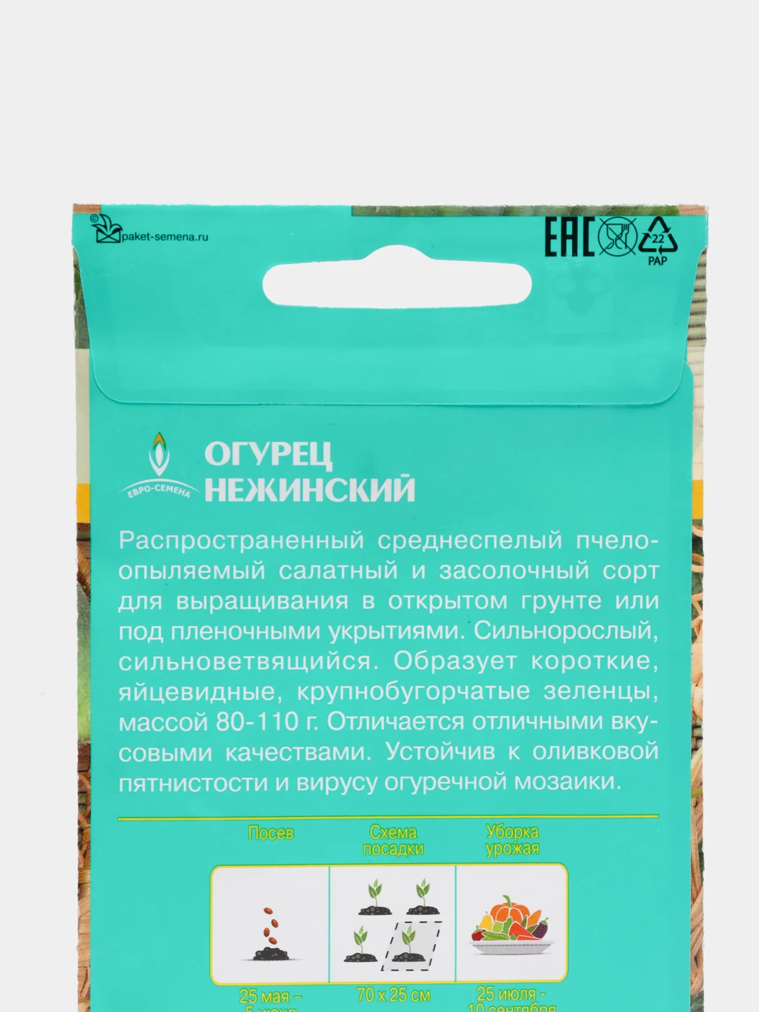 Огурец Нежинский 0,5г / Евро - семена
