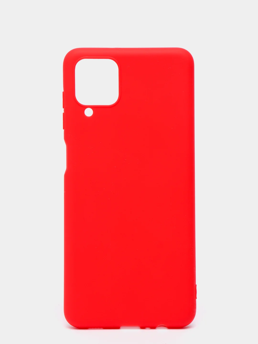Красный чехол Samsung A12 / M12 / A22 / M32 / M22 / A32 силиконовый с защитой камеры