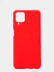 Красный чехол Samsung A12 / M12 / A22 / M32 / M22 / A32 силиконовый с защитой камеры
