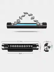 Золотой автовизитка парковочная - табличка с номером телефона для авто